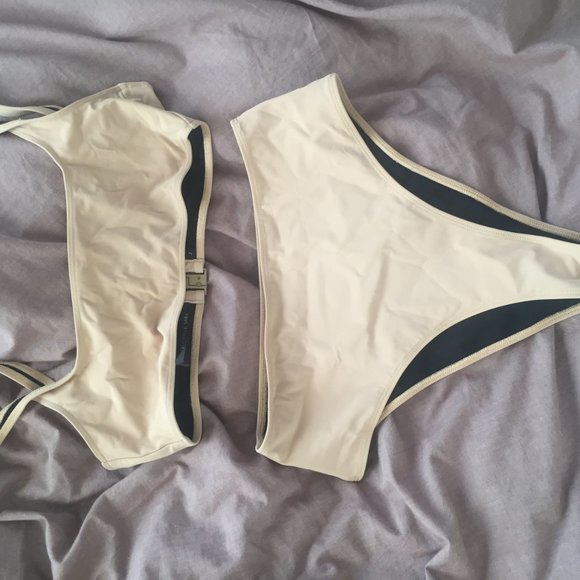 Rochelle Sara Reynolds Top and Anna Bottom in Nude - Picture 1 of 6